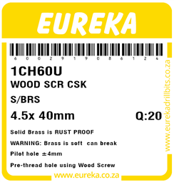 1CH60 - Wood Screw -1CH60_Label_T